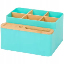 organizer-na-biurko-bambusowy-z-przegrodkami-18x16x10-cm-eko-mietowy