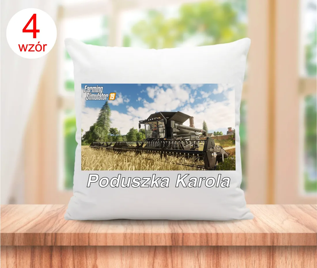 farming-simulator-poduszka-mikrofibra-imie-stan-nowy