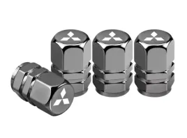 nowoczesne-trwale-nakretki-na-wentyle-do-mitsubishi-z-logo-szare-solidne