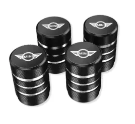 metalowe-nakretki-na-wentyle-do-mini-cooper-czarne-trwale-logo-mini-cooper