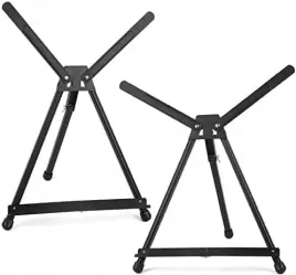 2x-aluminiowa-sztaluga-ekspozycyjna-z-gumowymi-nozkami-dla-obrazow-do-54-cm