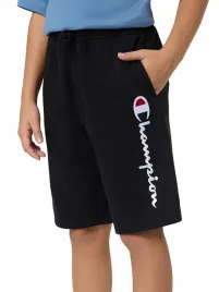 spodenki-dzieciece-champion-306888-kk001-czarne-sportowe-bawelniane-s