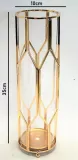 wazon-metal-szklo-35-cm-stan-nowy