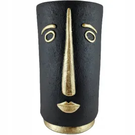 oslonka-doniczka-wazon-ceramiczna-twarz-czarna-355