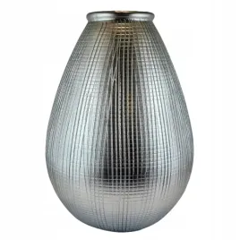 wazon-30-cm-srebrny-wytlaczany-we-wzory-prezent