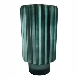 wazon-karbowany-matowa-but-zielen-30cm-premium