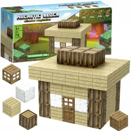 klocki-magnetyczne-3d-kostki-budowlane-pixele-zestaw-78-el-drewniany-dom