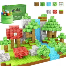 magnetyczny-klocki-minecraft-zestaw-wielka-blokow-gra-zielona-pilka-100el