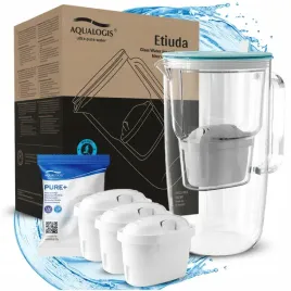 dzbanek-filtrujacy-szklany-filtry-do-wody-etiuda-aqualogis-3-wklady-pure