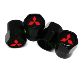 nakretki-na-wentylki-czarne-tuningowe-do-wszystkich-modeli-mitsubishi-logo