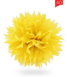 pompon-z-bibuly-kula-40cm-zolty-uniw