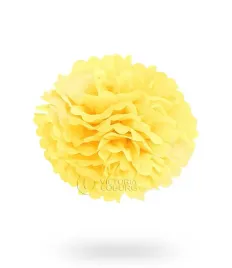 pompon-z-bibuly-30cm-zolty-uniw