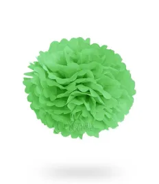 pompon-z-bibuly-30cm-zielony-uniw