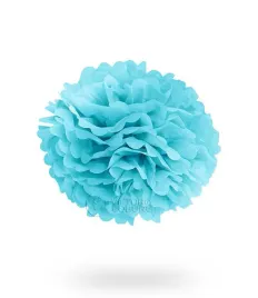 pompon-z-bibuly-30cm-niebieski-uniw