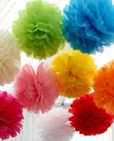 pompon-z-bibuly-kula-40cm-niebieski-uniw-stan-nowy