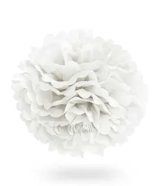 pompon-z-bibuly-kula-40cm-bialy-uniw