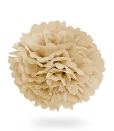 pompon-z-bibuly-kula-40cm-bezowy-uniw