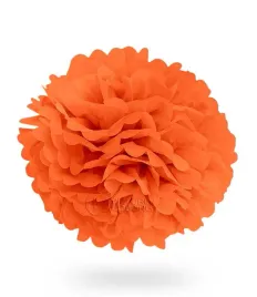 pompon-z-bibuly-kula-40cm-pomaranczowy-uniw
