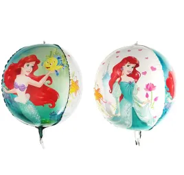 balon-foliowy-w-ksztalcie-kuli-z-syrenka-ariel-45-cm