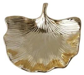 patera-ceramiczna-zlota-lisc-milorzab-16x155x5-cm