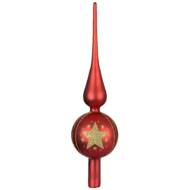 szklany-szpic-choinkowy-31cm-czerwony-matowy-z-gwiazdkami