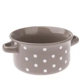 miska-ceramiczna-szara-w-biale-kropki-z-uszkami-560-ml