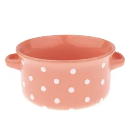 wyjatkowa-miska-ceramiczna-lososiowa-w-kropki-z-uszkami