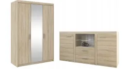 zestaw-szafa-3-drzwiowa-komoda-sonoma-rubi