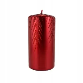 swieca-walec-12-cm-brokatowe-galazki-metalik