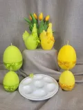 swieca-jajko-14cm-easter-joy-welur-zolta-stan-nowy