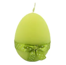 swieca-jajko-9cm-easter-joy-welur-pistacjowa