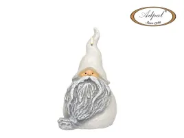 swieca-skrzat-winter-santa-bialo-szary-17cm