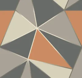 tapeta-samoprzylepna-winylowa-geometryczna-szaro-pomaranczowa