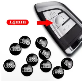 znaczek-emblemat-aluminium-do-audi14mm-kluczyk-pilot