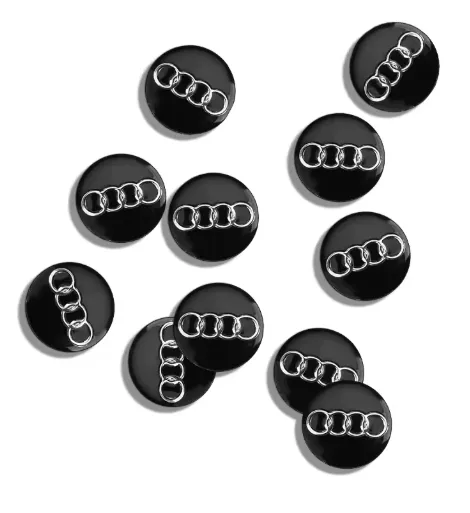 znaczek-emblemat-aluminium-do-audi14mm-kluczyk-pilot-stan-nowy
