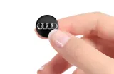 znaczek-emblemat-aluminium-do-audi14mm-kluczyk-pilot-stan-nowy-waga-z-opakowaniem-0-1-kg