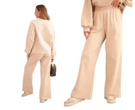bezowy-komplet-dresowy-bluza-spodnie