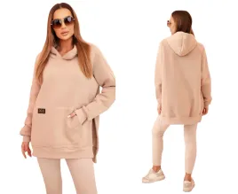 bezowy-komplet-bluza-oversize-z-kapturem-legginsy