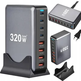 ladowarka-gan-320w-8-portowa-usb-c-pd-qc3-0-szybka-stacjonarna