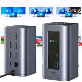 hub-usb-c-12w1-dual-4k-60hz-hdmi-pd-100w-rj45-sd-tf-usb-3-2