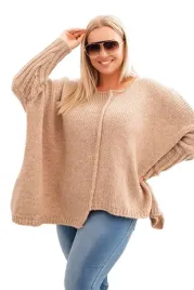 camelowy-sweter-damski-oversize-plus-size-z-asymetrycznym-dolem