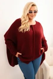 bordowy-sweter-damski-oversize-plus-size-z-asymetrycznym-dolem