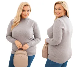 szary-sweter-damski-plus-size-z-polgolfem-klasyczny-miekki