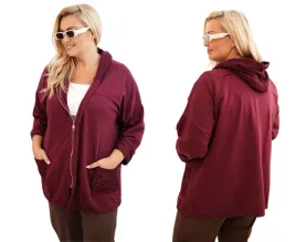 bluza-damska-plus-size-bawelniana-oversize-z-dlugim-rekawem-bordowa