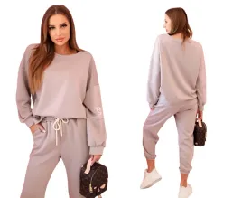ciemny-bezowy-komplet-dwuczesciowy-damski-bluza-spodnie-or-maselko