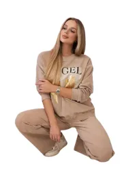 komplet-bawelniany-dekatyzowany-angel-bluza-spodnie-camelowy