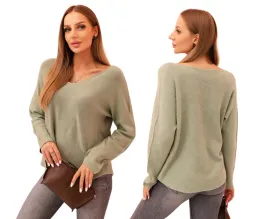 jasny-khaki-sweter-damski-z-dekoltem-w-serek