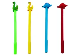 dlugopis-z-dinozaurem-zatyczka-czarny-wklad-mix-czerwony-zielony-0-5mm