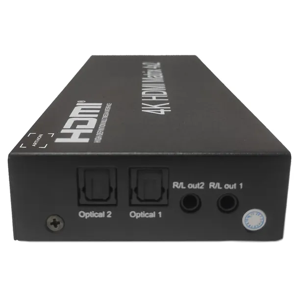 hdmi-matrix-4x2-rozdzielacz-switch-splitter-pilot-toslink-jack-stan-nowy-marka-arthon