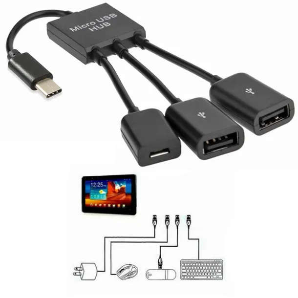 hub-usb-typ-c-3-1-2x-usb-micro-tablet-android-otg-myszka-liczba-portow-2